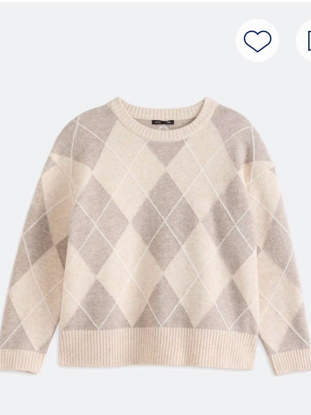 41 Hawthorn Barry Cropped Long Sleeve Crewneck Sweater Sz